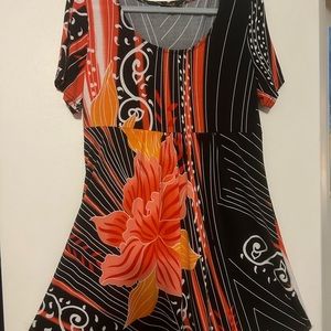 R&B princess top. Vibrant color pattern